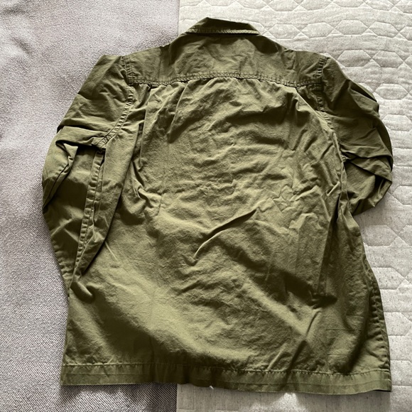 Universal Works Fine Twill Dockside Overshirt Green Size Small - Picture 5 of 5